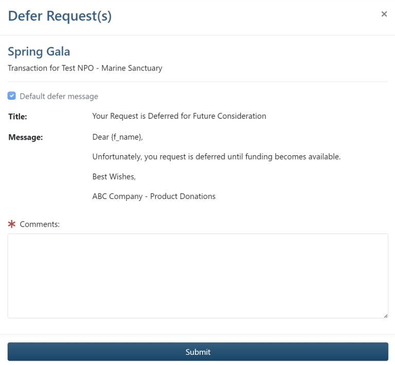 Request Deferred Defer